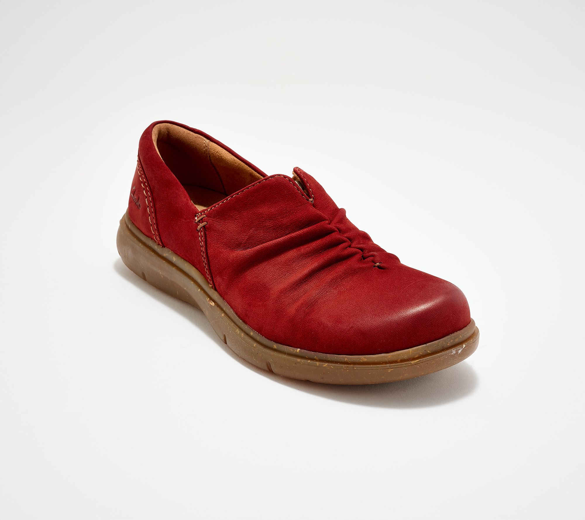Clarks Signature Leather Slip-Ons -Certina Rose