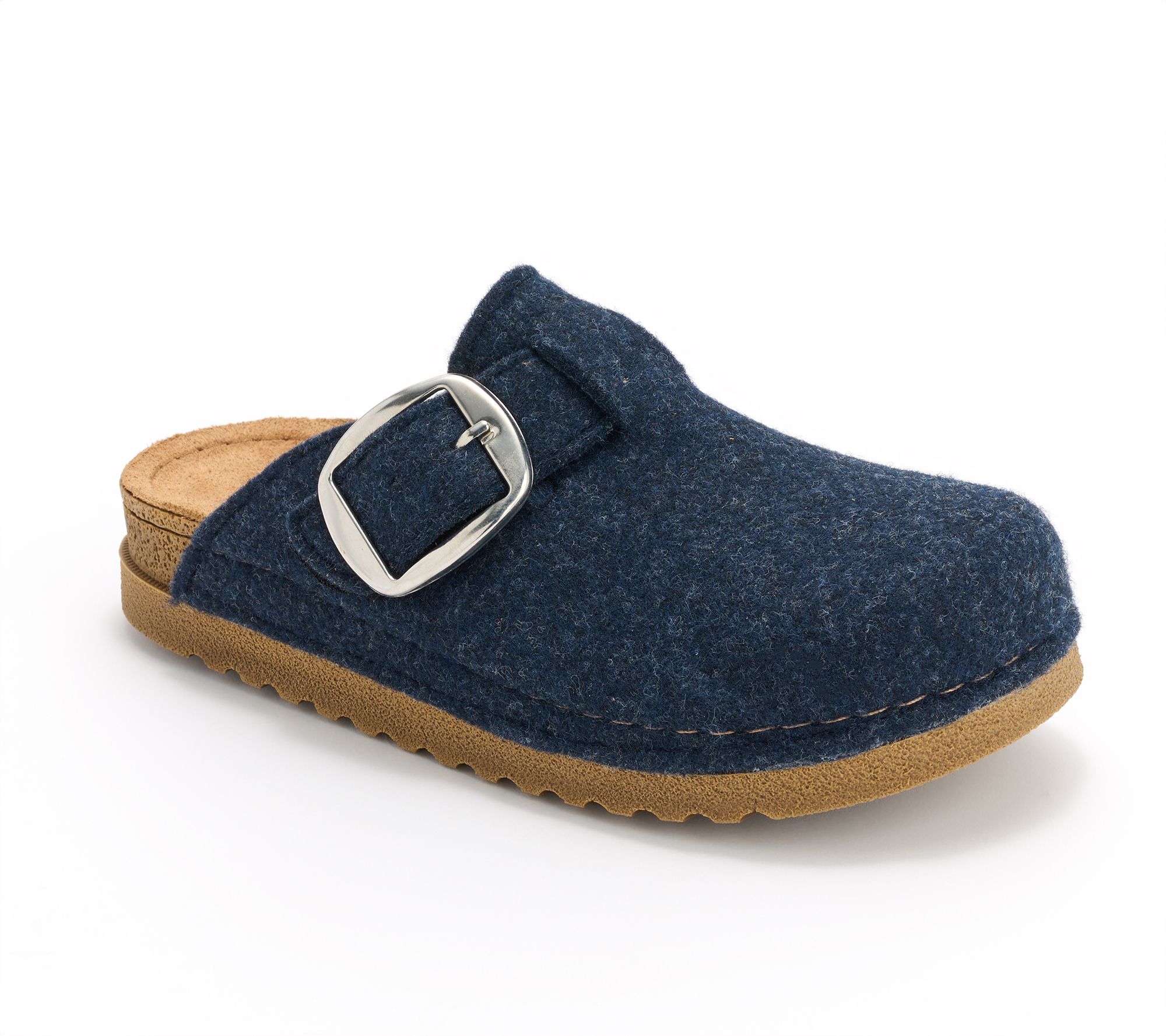 Flexus by Spring Step Wool Adjustable Buckle Clog - Cloggiller