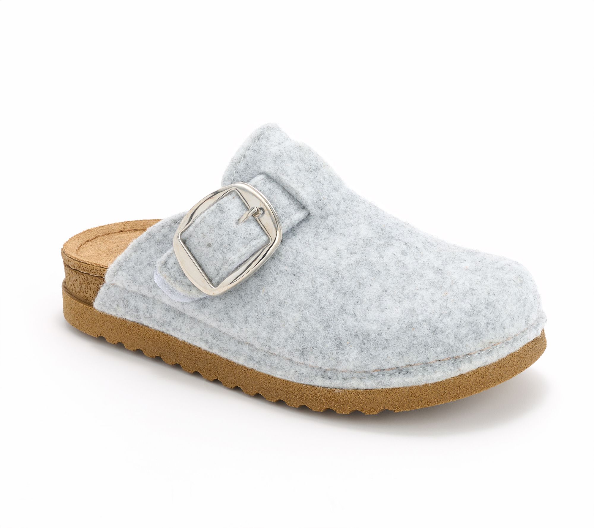Flexus by Spring Step Wool Adjustable Buckle Clog - Cloggiller