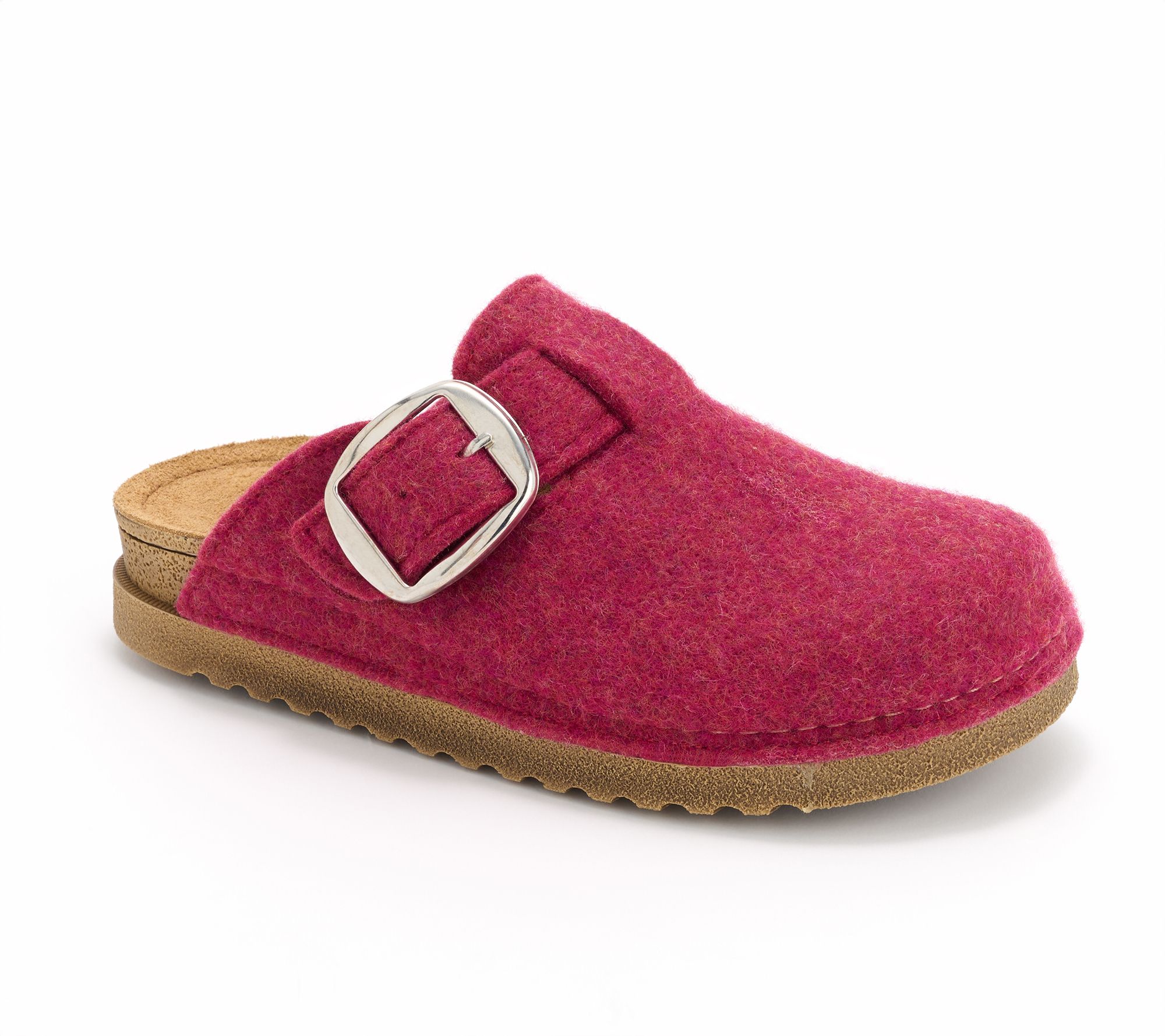 Flexus by Spring Step Wool Adjustable Buckle Clog - Cloggiller