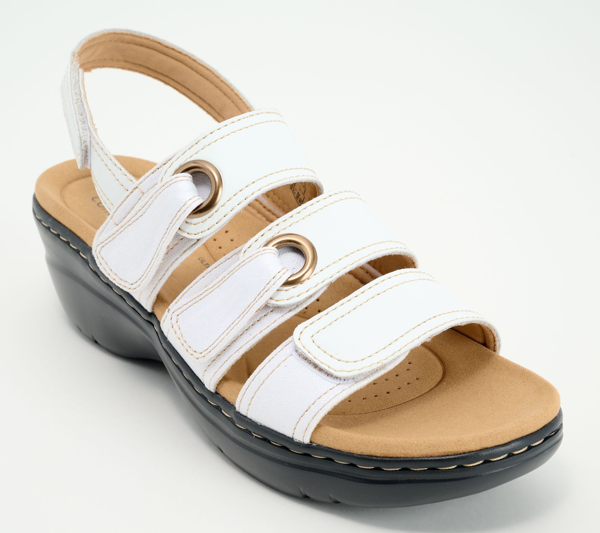 "As Is" Clarks Collection Leather Sandals - Merliah2 Bali