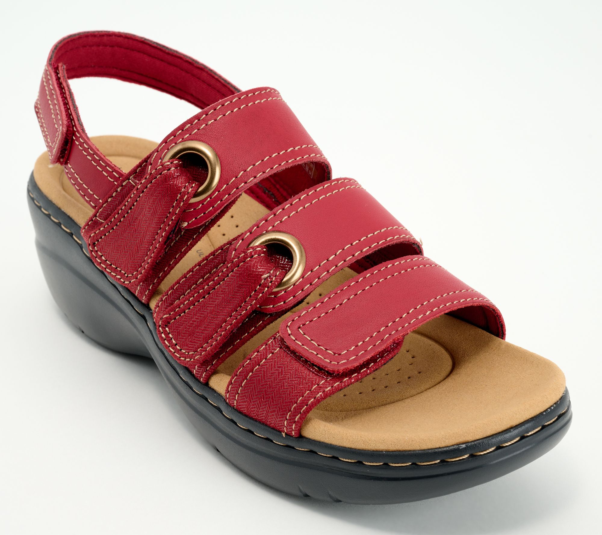 "As Is" Clarks Collection Leather Sandals - Merliah2 Bali