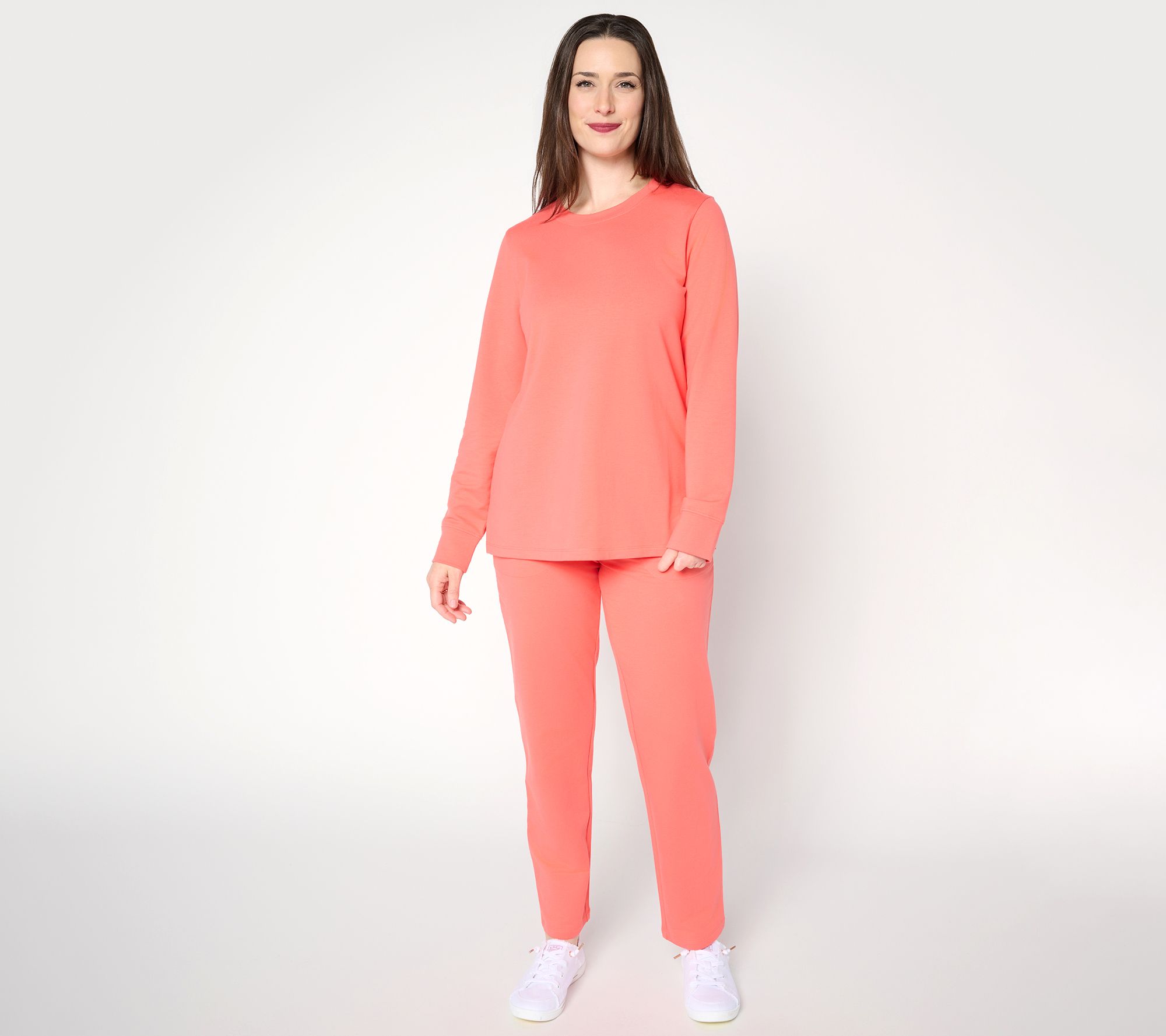 Denim & Co. Tall EasyWear French Terry Top & Pant Set