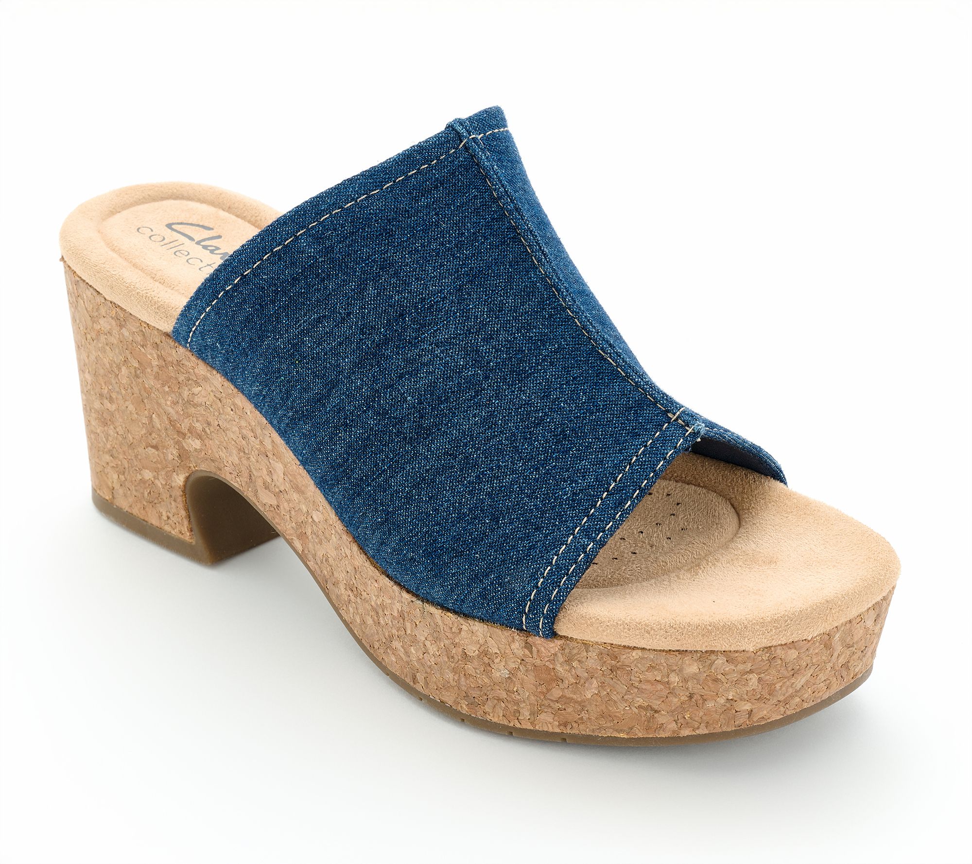 "As Is" Clarks Collection Leather Wedges- Nerisa Vine