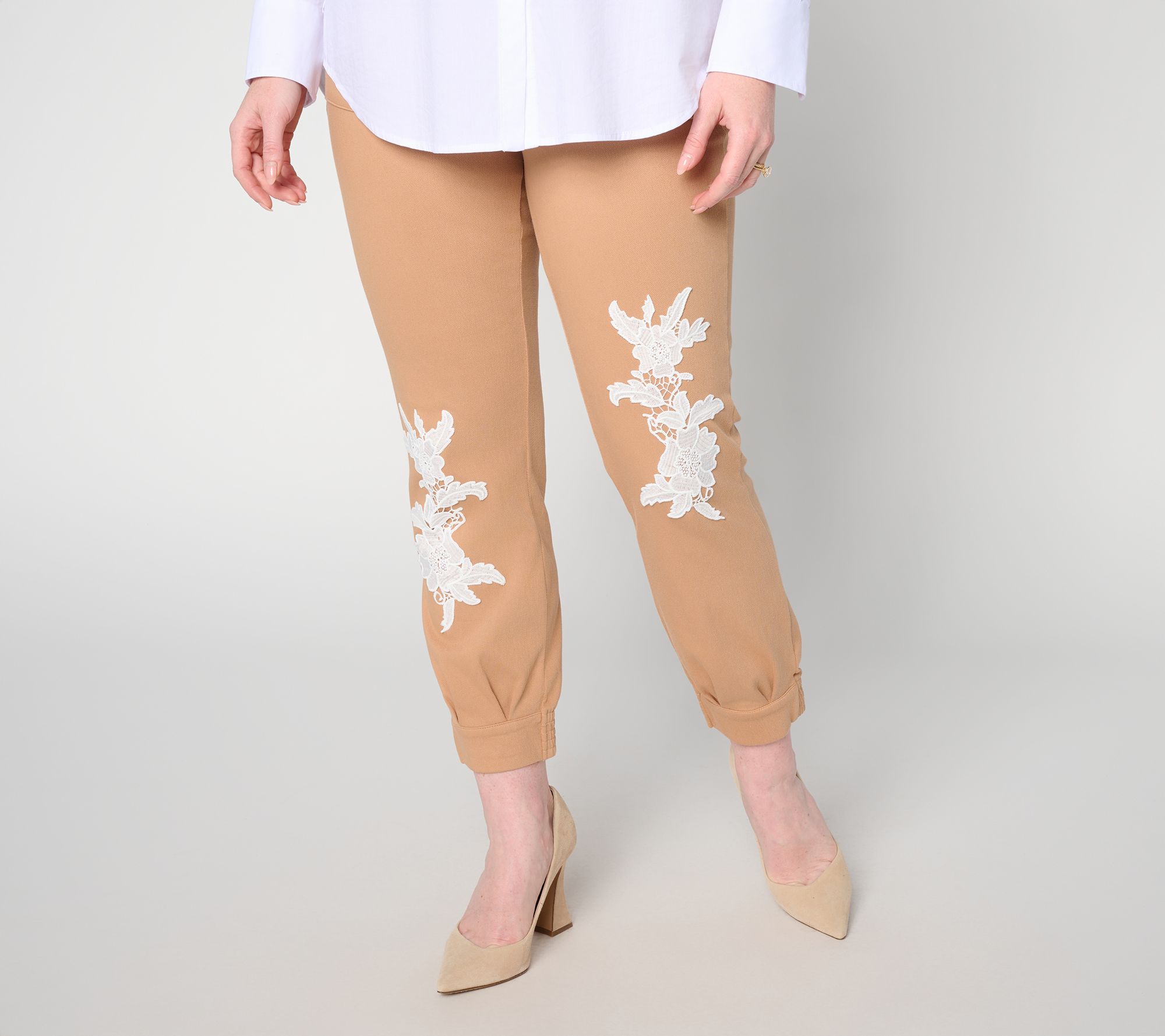 Women with Control Regular Twill Ankle Icon Jogger