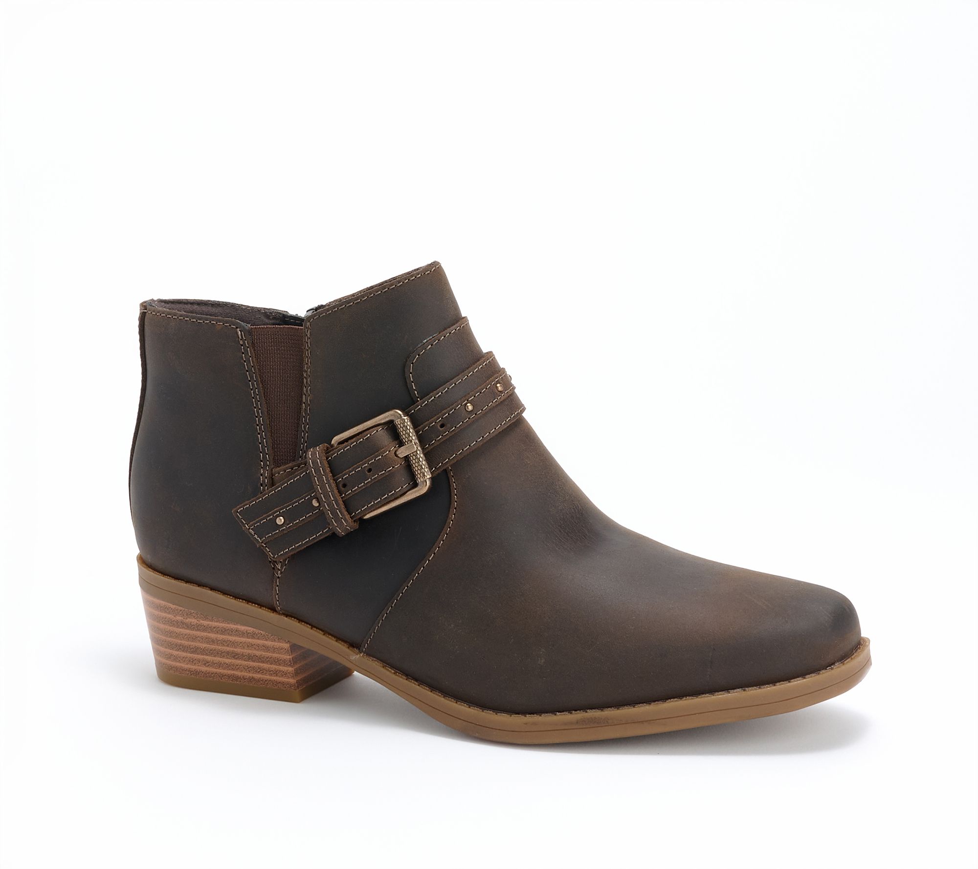 "As Is" Clarks Collection Leather Ankle Boots -Danyelle Wish