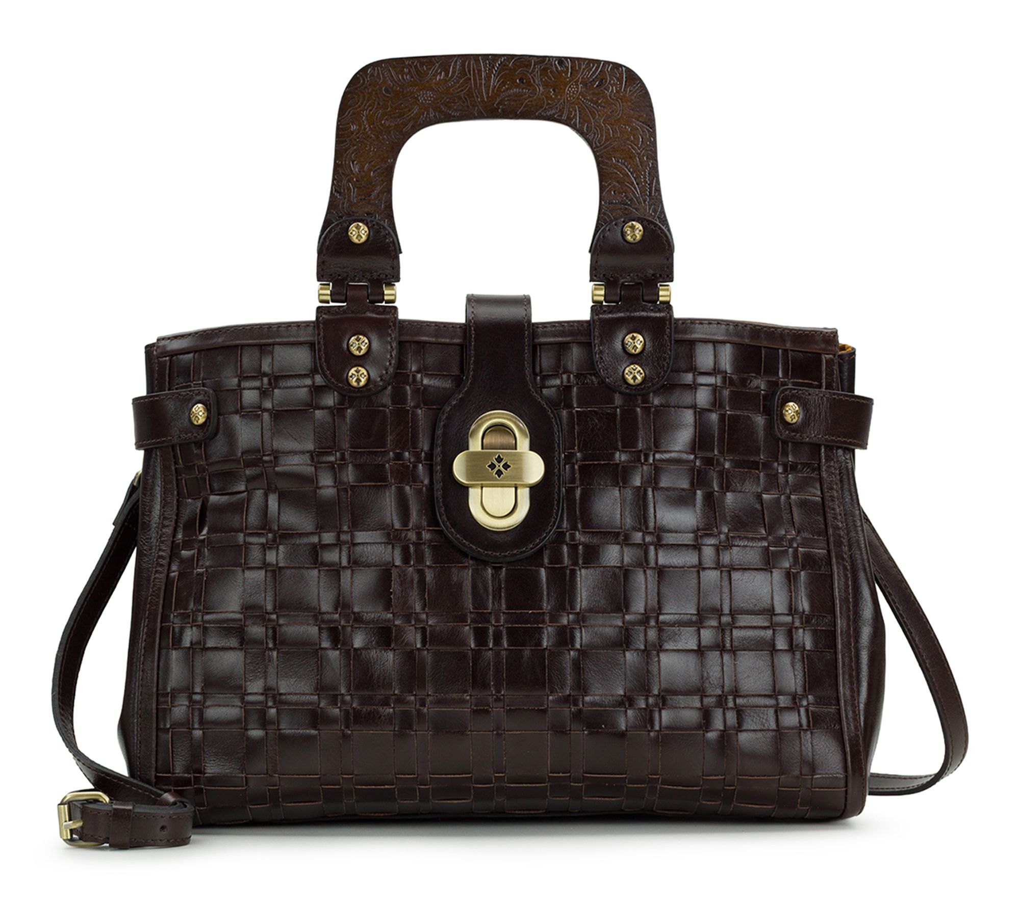 Patricia Nash Sancia Woven Satchel - Vintage Distressed