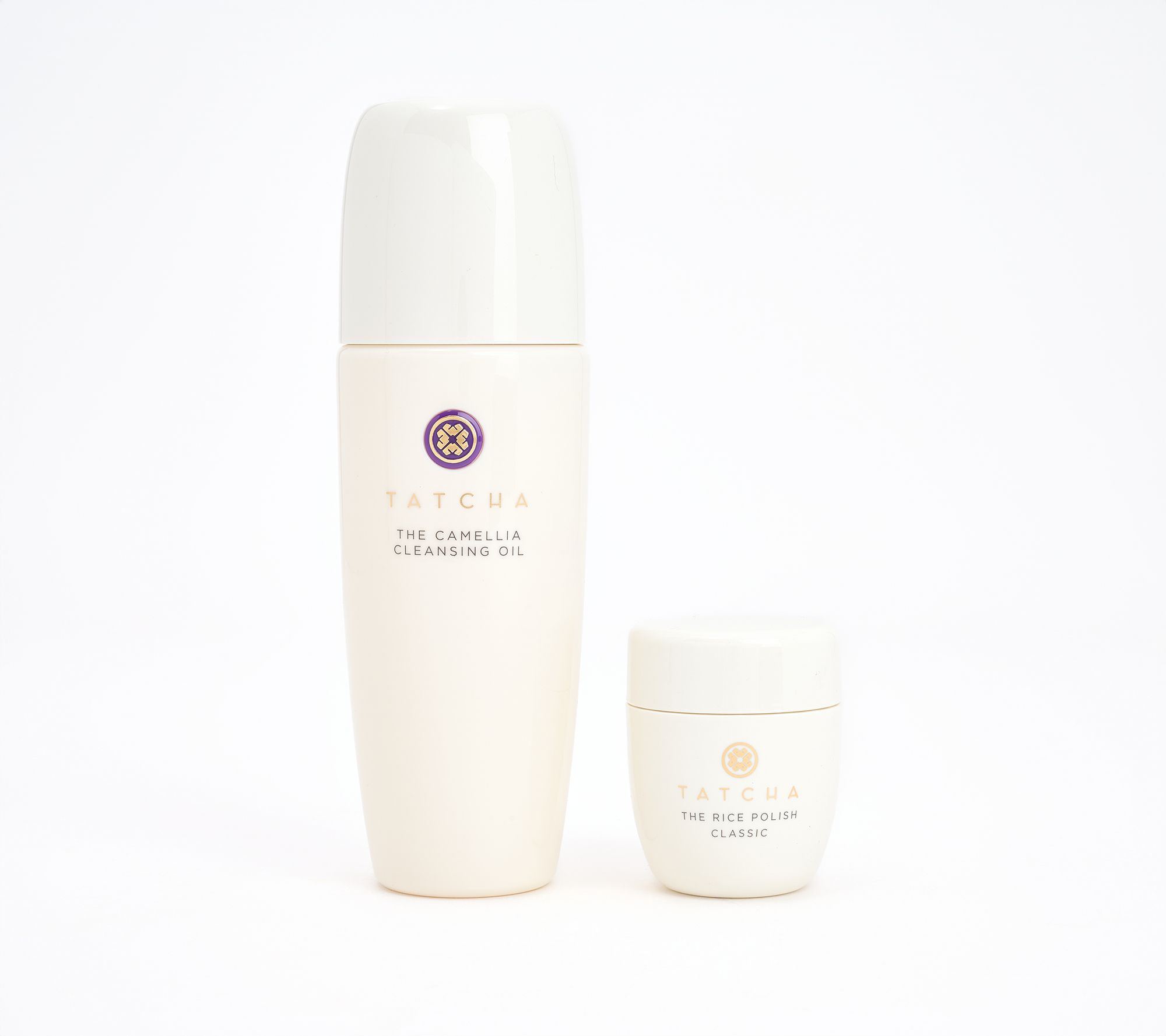 TATCHA Camellia Cleansing Oil & Travel Classic Rice Polish