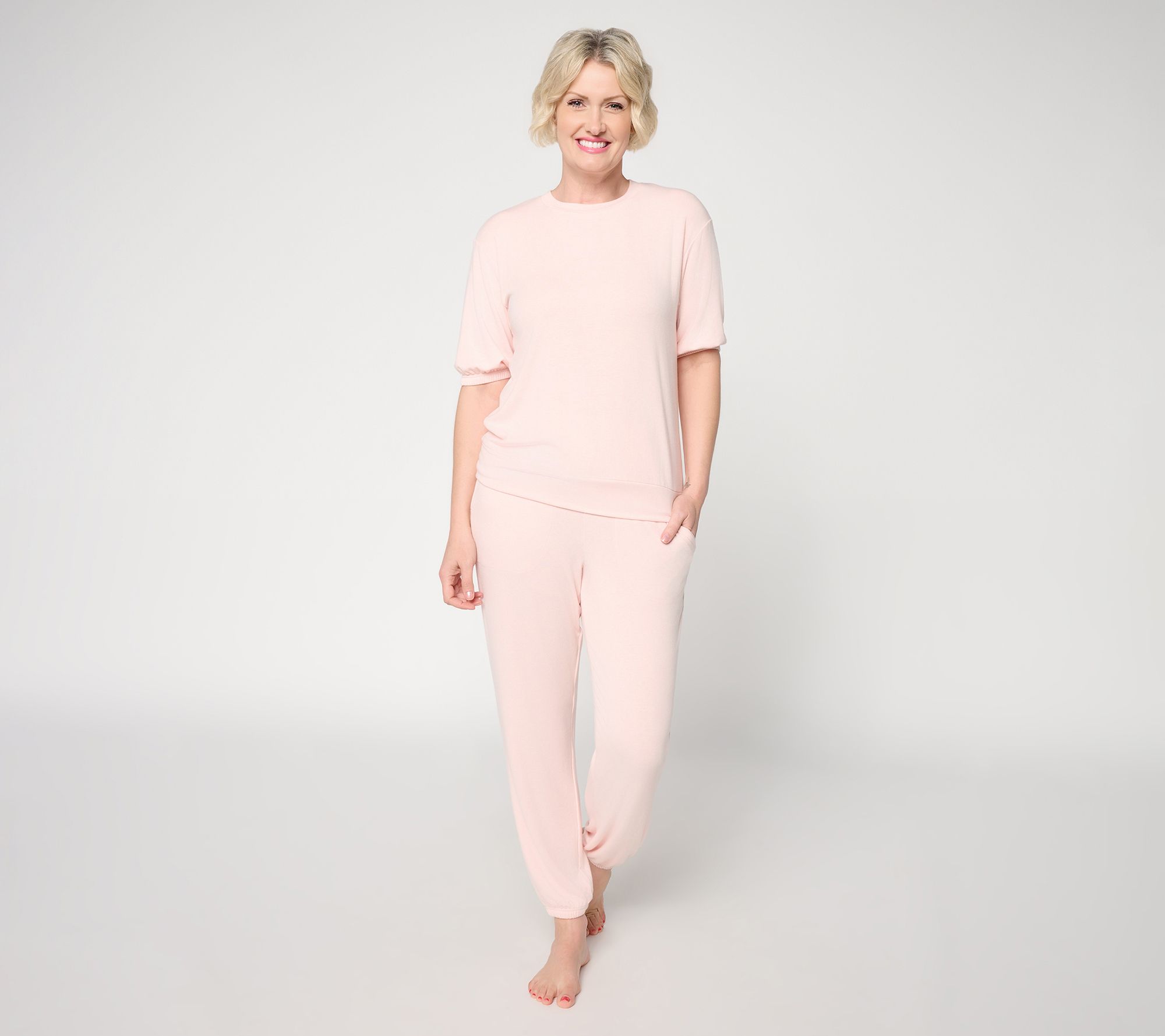  Berkshire Homewear Short Sleeve Pullover & Jogger Set