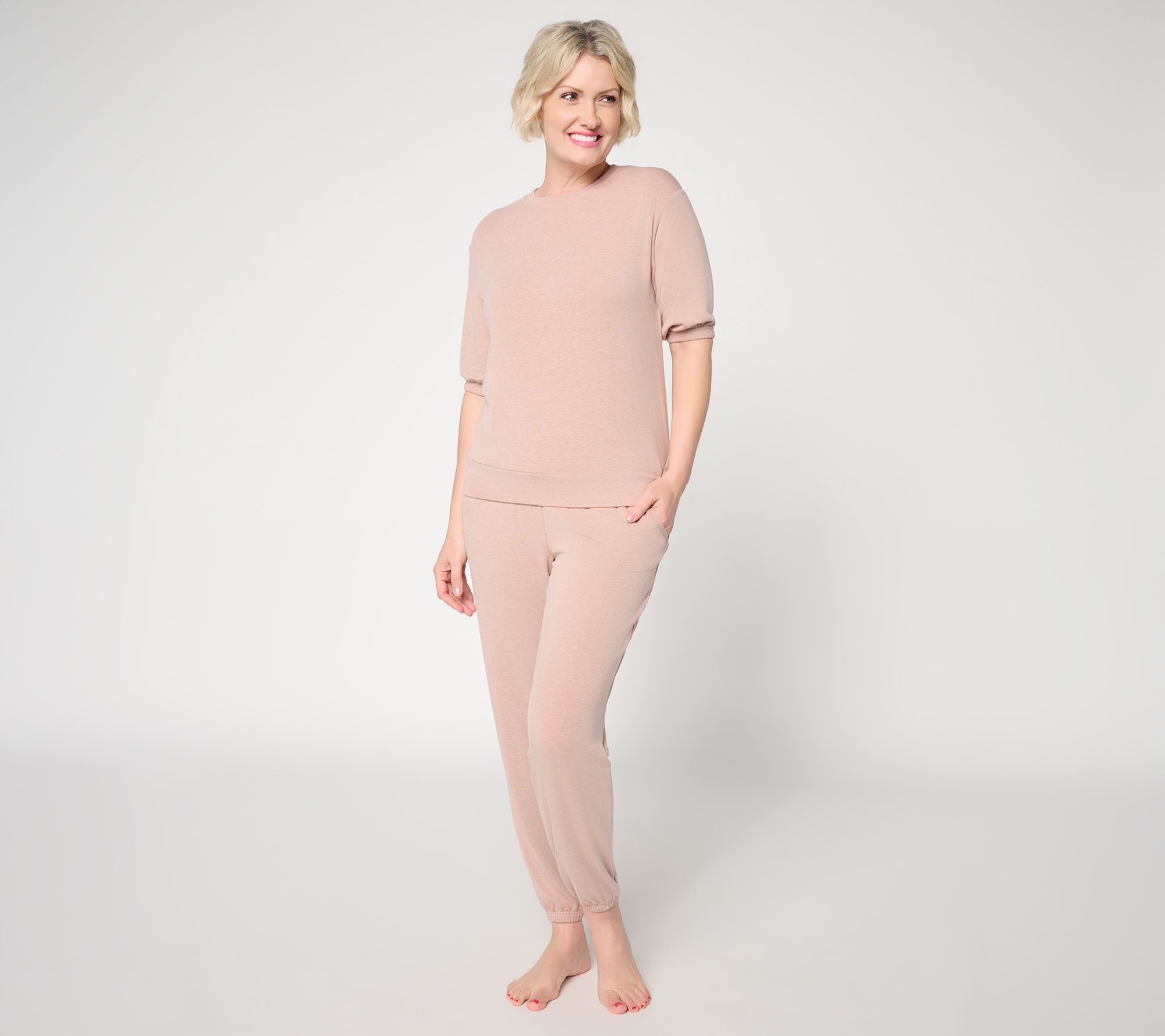 Berkshire Homewear Short Sleeve Pullover & Jogger Set
