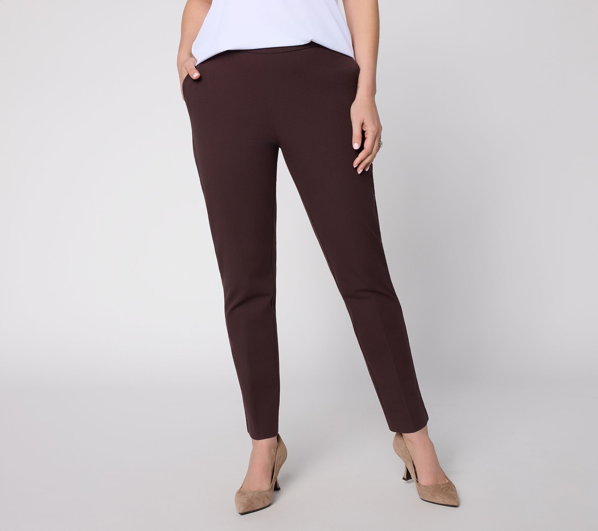 BEAUTIFUL by Lawrence Zarian Petite Straight Leg Pull On