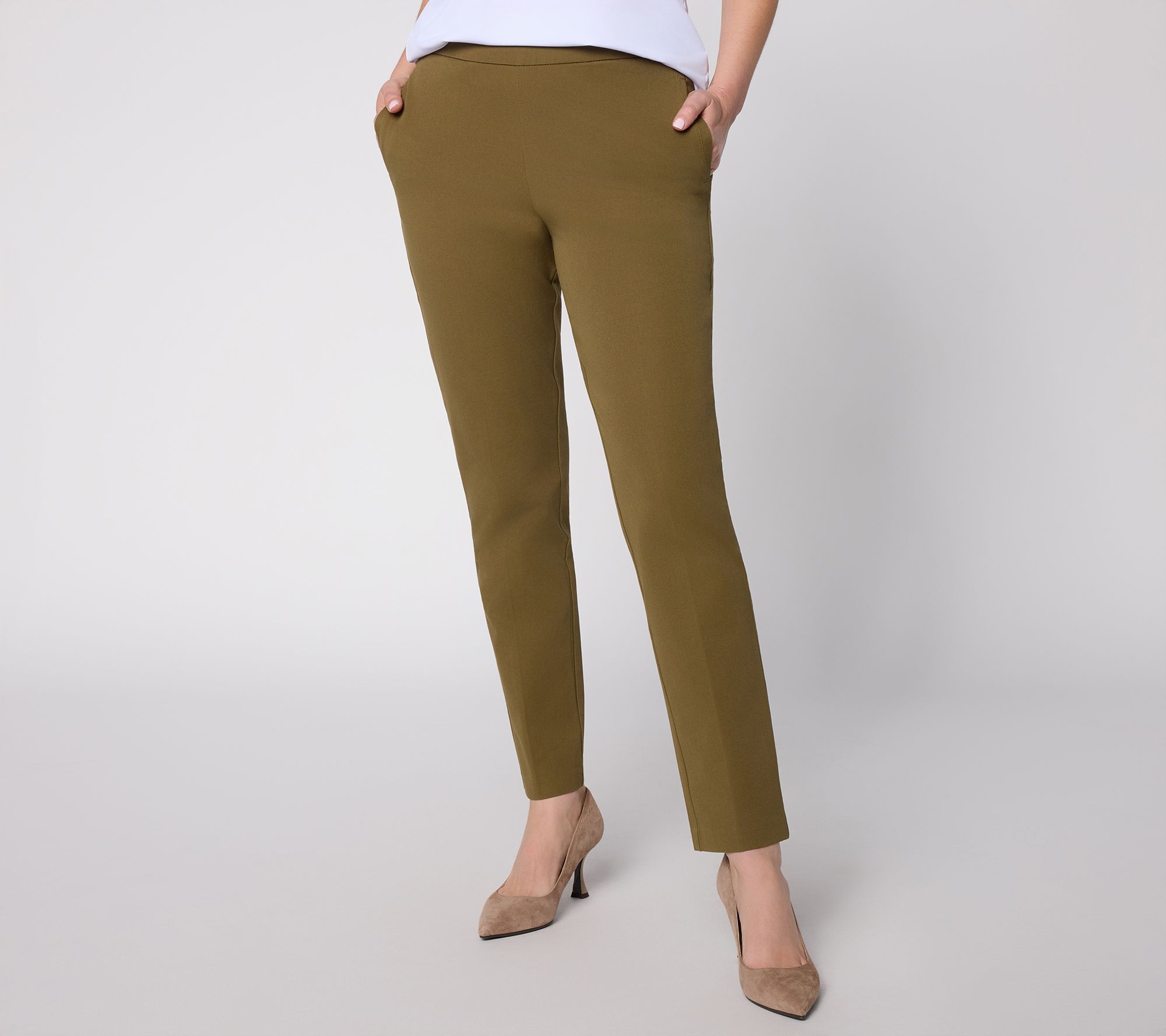 BEAUTIFUL by Lawrence Zarian Petite Straight Leg Pull On