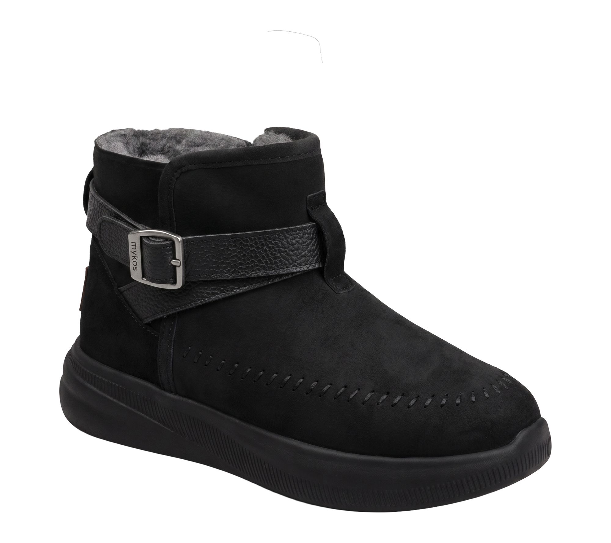 Mykos Water-Resistant Suede Winter Winter Boots -Fawn