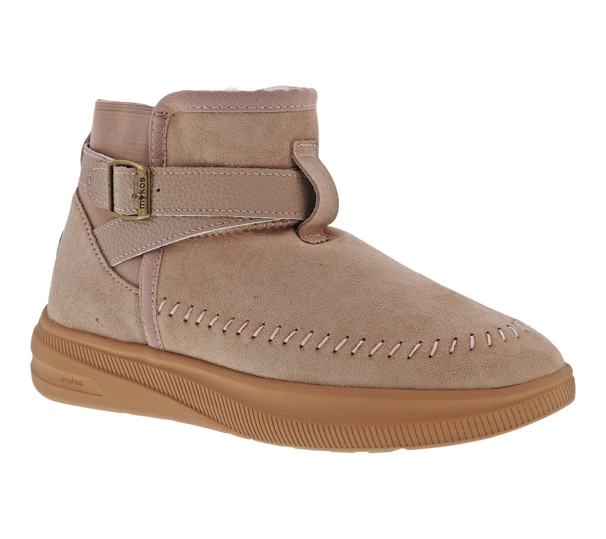 Mykos Water-Resistant Suede Winter Winter Boots -Fawn