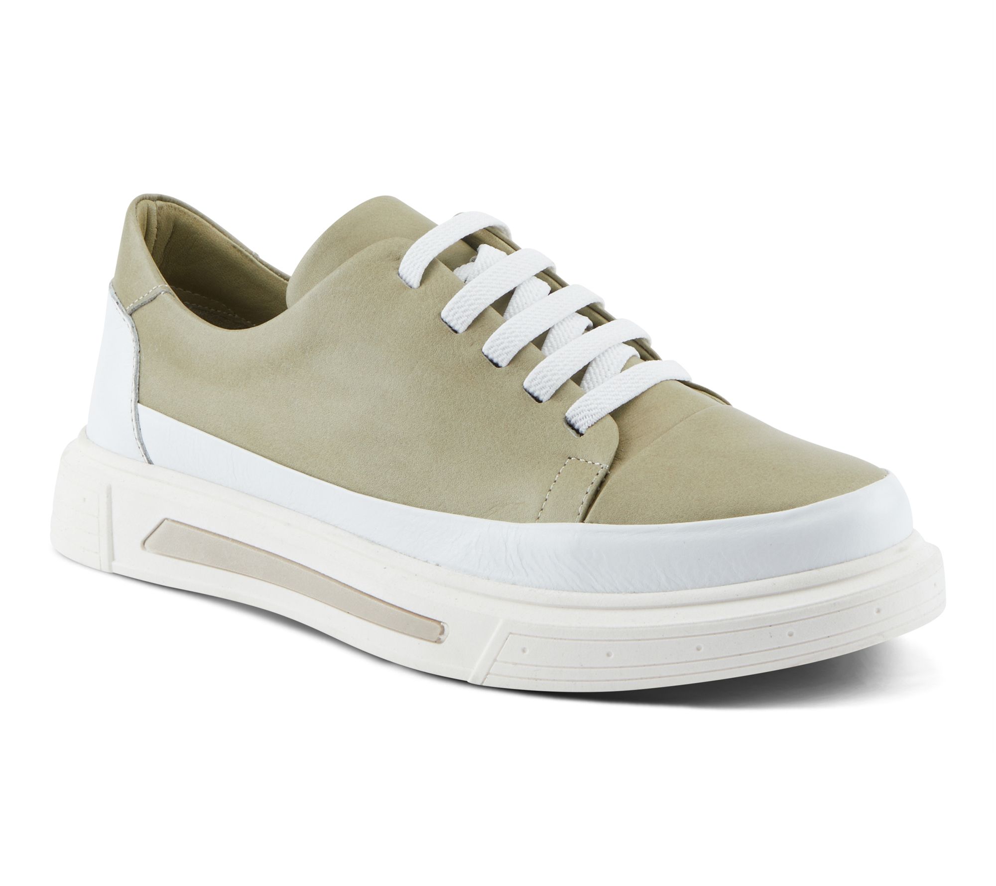 Spring Step Leather Fashion Sneaker - Dune