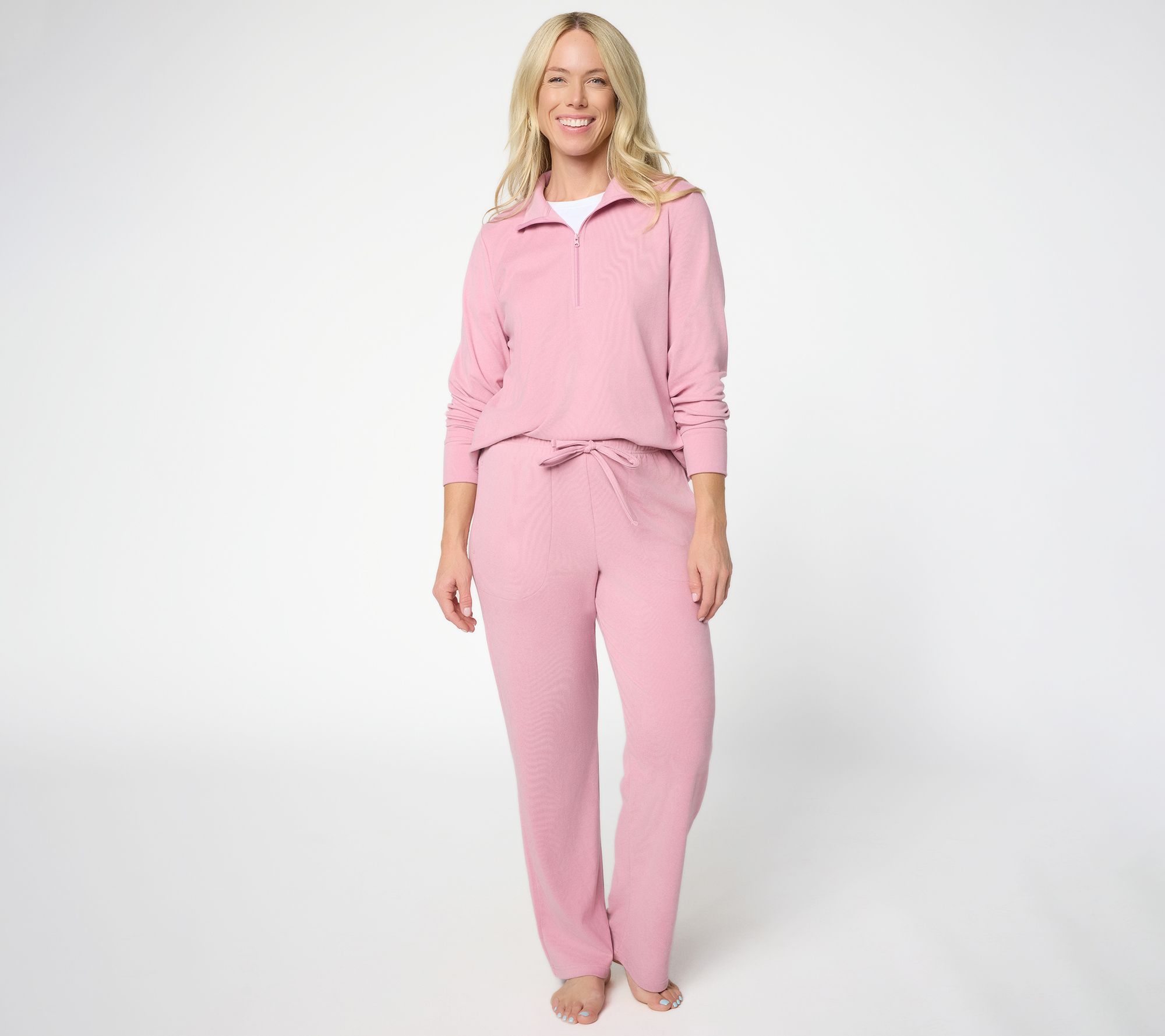 Berkshire Homewear Petite 1/4 Zip & Pant Lounge Set