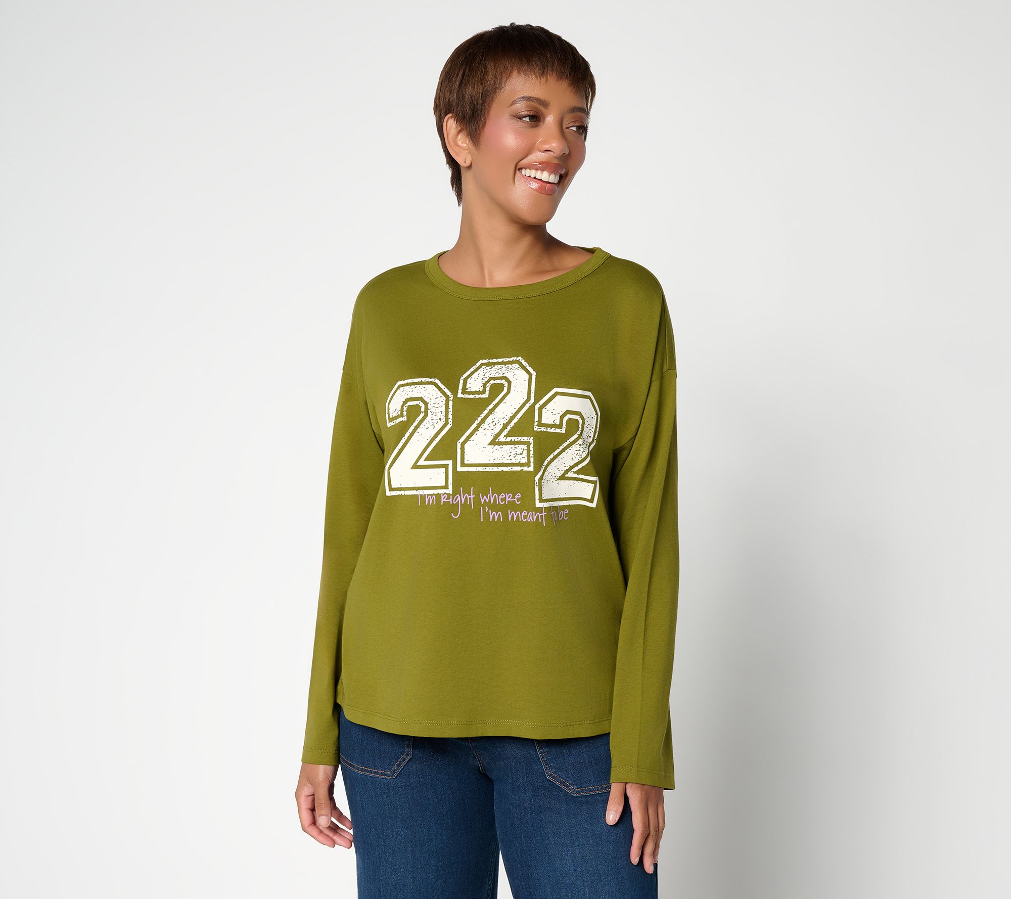  Peace Love World 100% Cotton Crew Neck Printed Tee