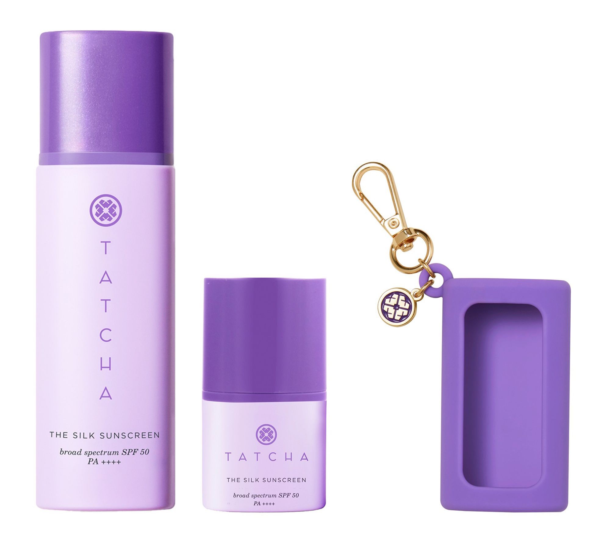 TATCHA Silk Sunscreen & Mini Silk Sunscreen with Keychain