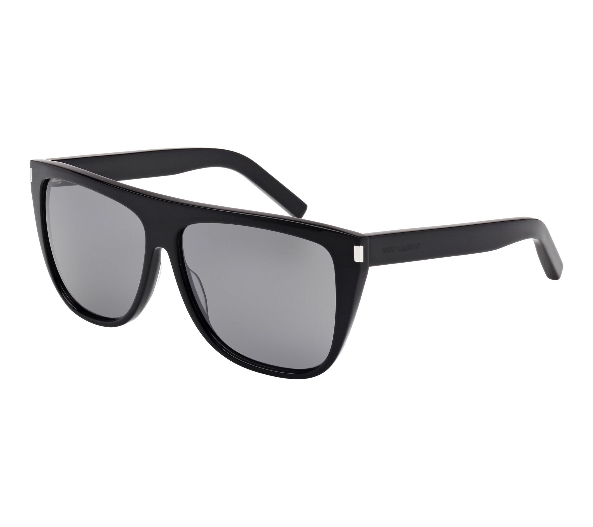 Saint Laurent Women's SL1 Black/Grey Mirrored Sunglasses