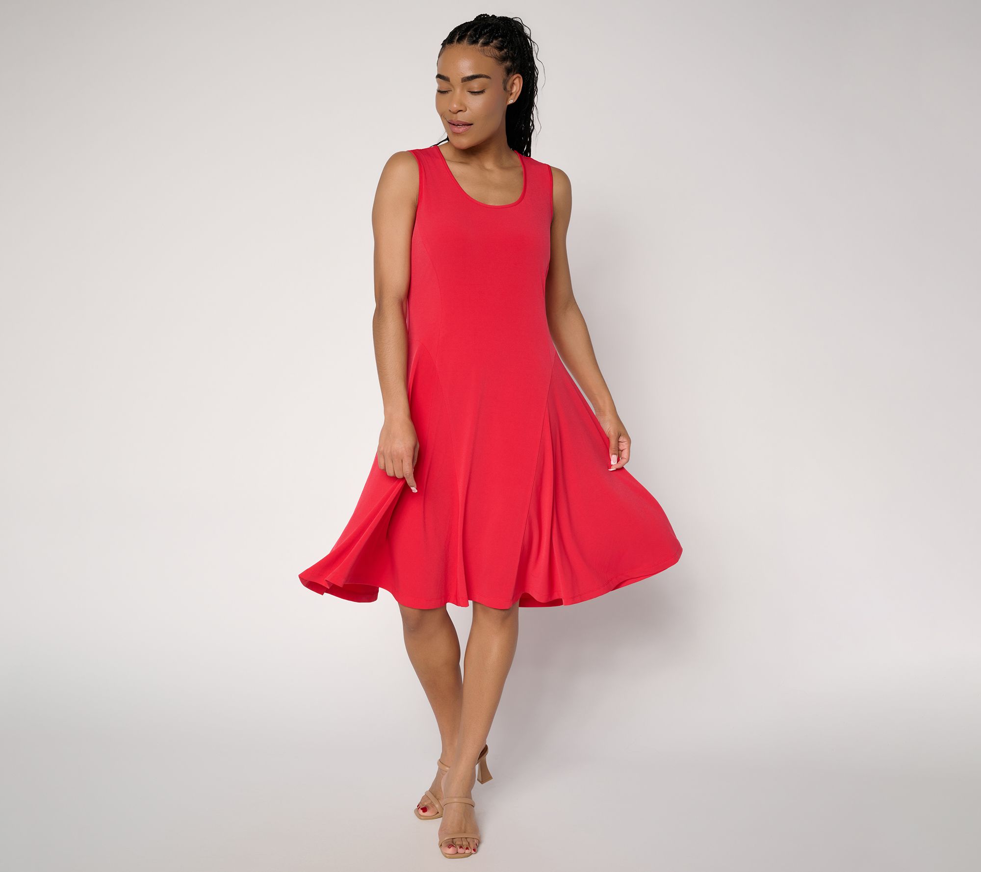"As Is" Susan Grave Reg Liquid Knit Sleeveless Dress