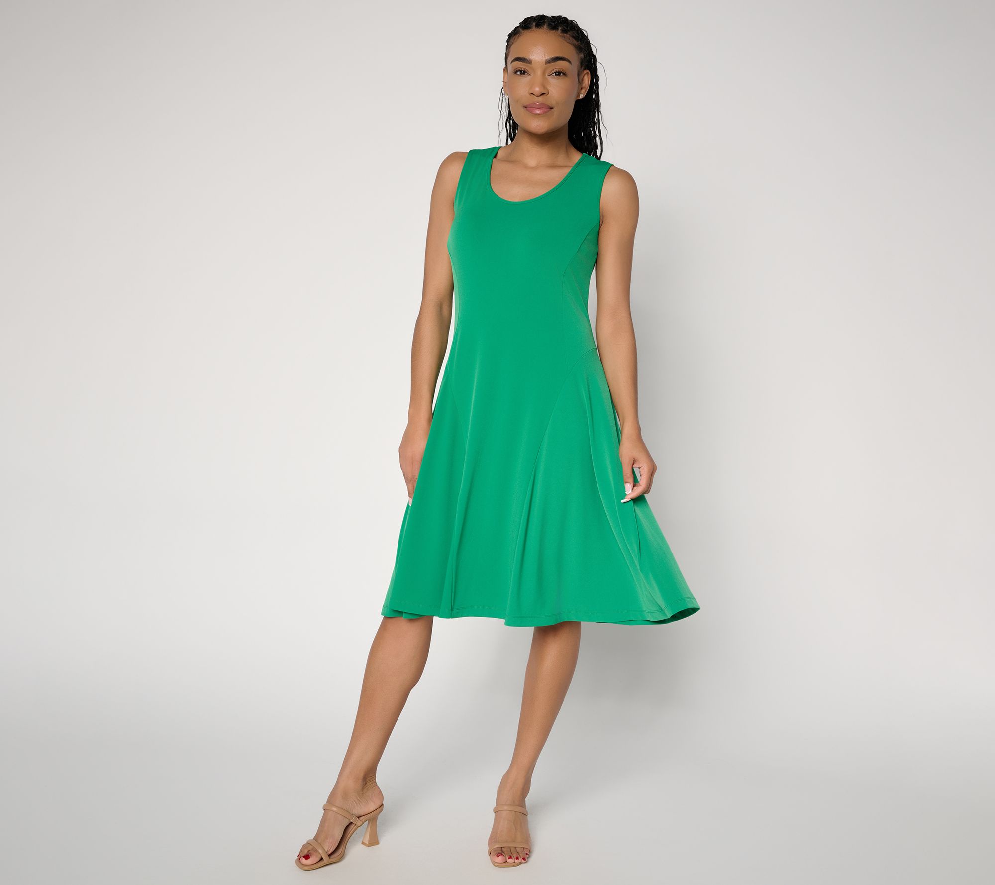 "As Is" Susan Grave Reg Liquid Knit Sleeveless Dress
