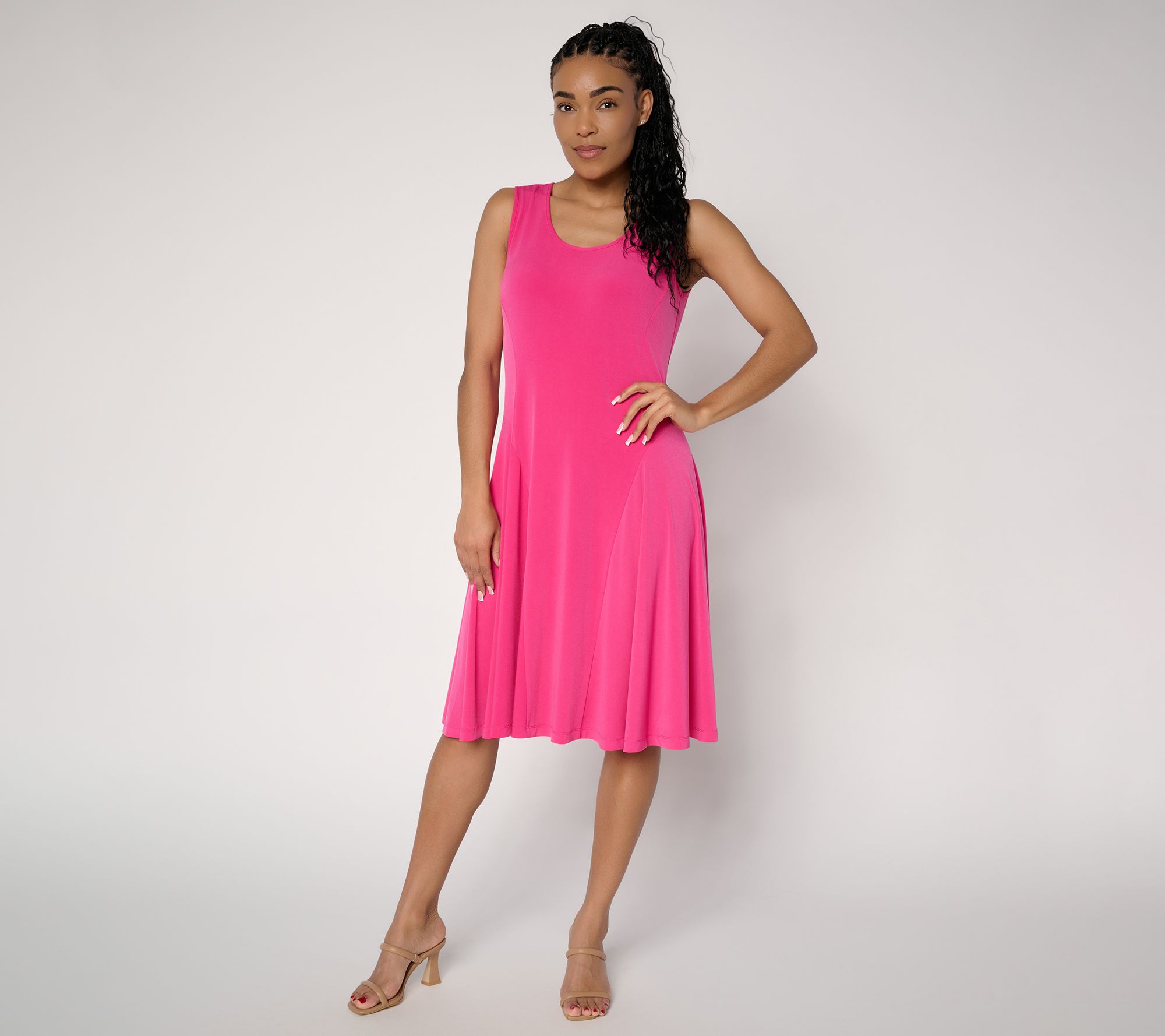 "As Is" Susan Grave Reg Liquid Knit Sleeveless Dress