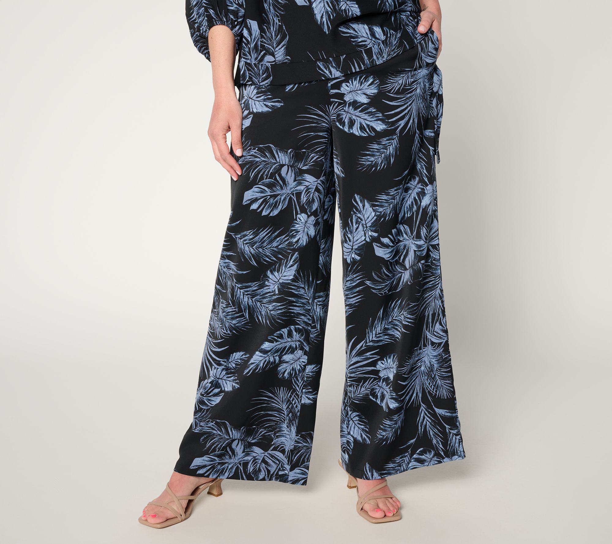 "As Is" BEAUTIFUL by Lawrence Zarian Reg Printed Pull On Pant