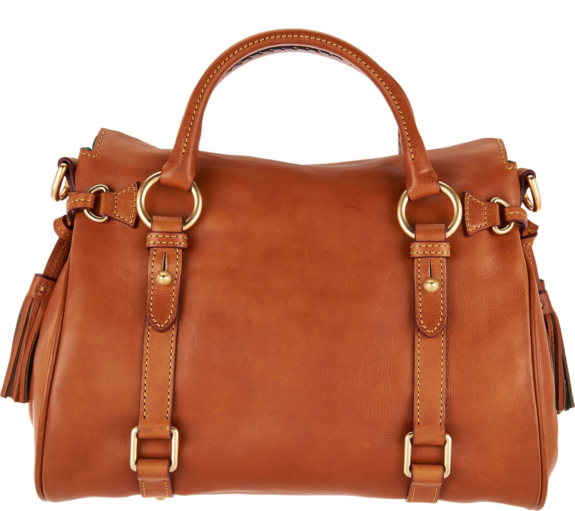 Dooney & Bourke Florentine Vachetta Satchel (Natural) Handbags - ShopStyle