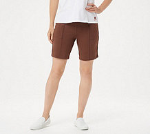  Denim & Co. Active Duo Stretch Shorts with Pintuck Detail - A307104