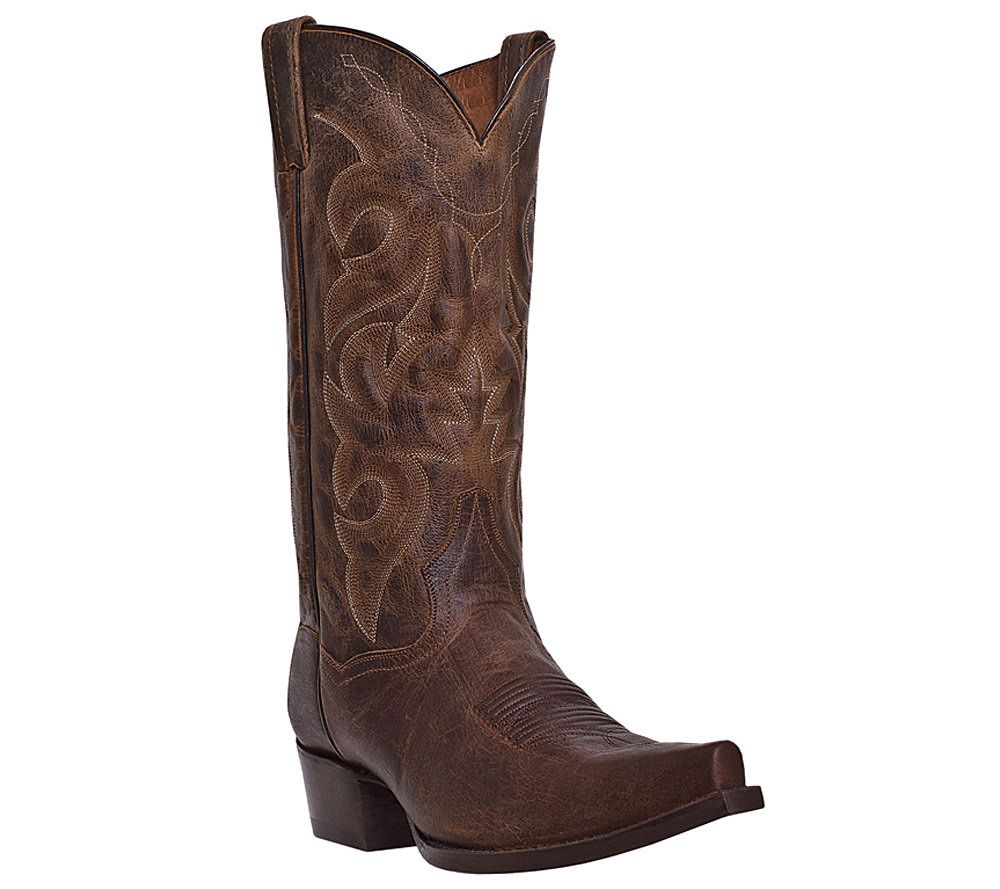Dan Post Men's Leather Cowboy Boots - RenegadeS - QVC.com