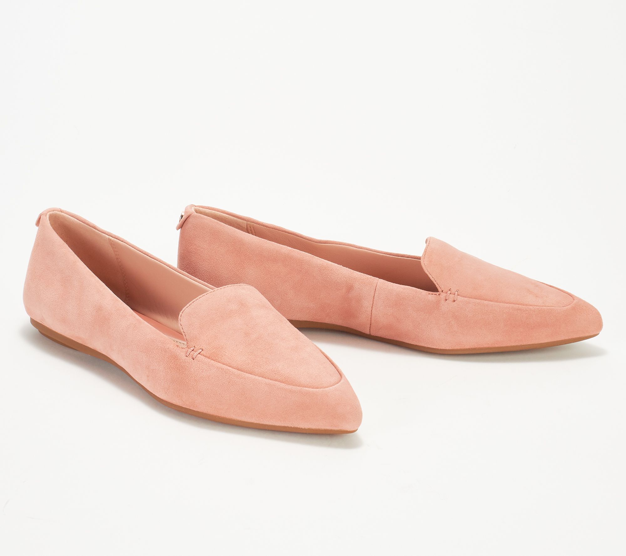 Taryn Rose Suede Pointed Toe Loafers 