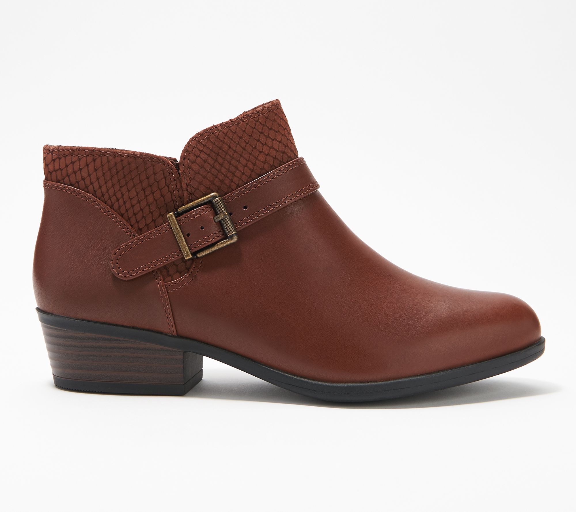 Clarks Collection Leather Booties w 