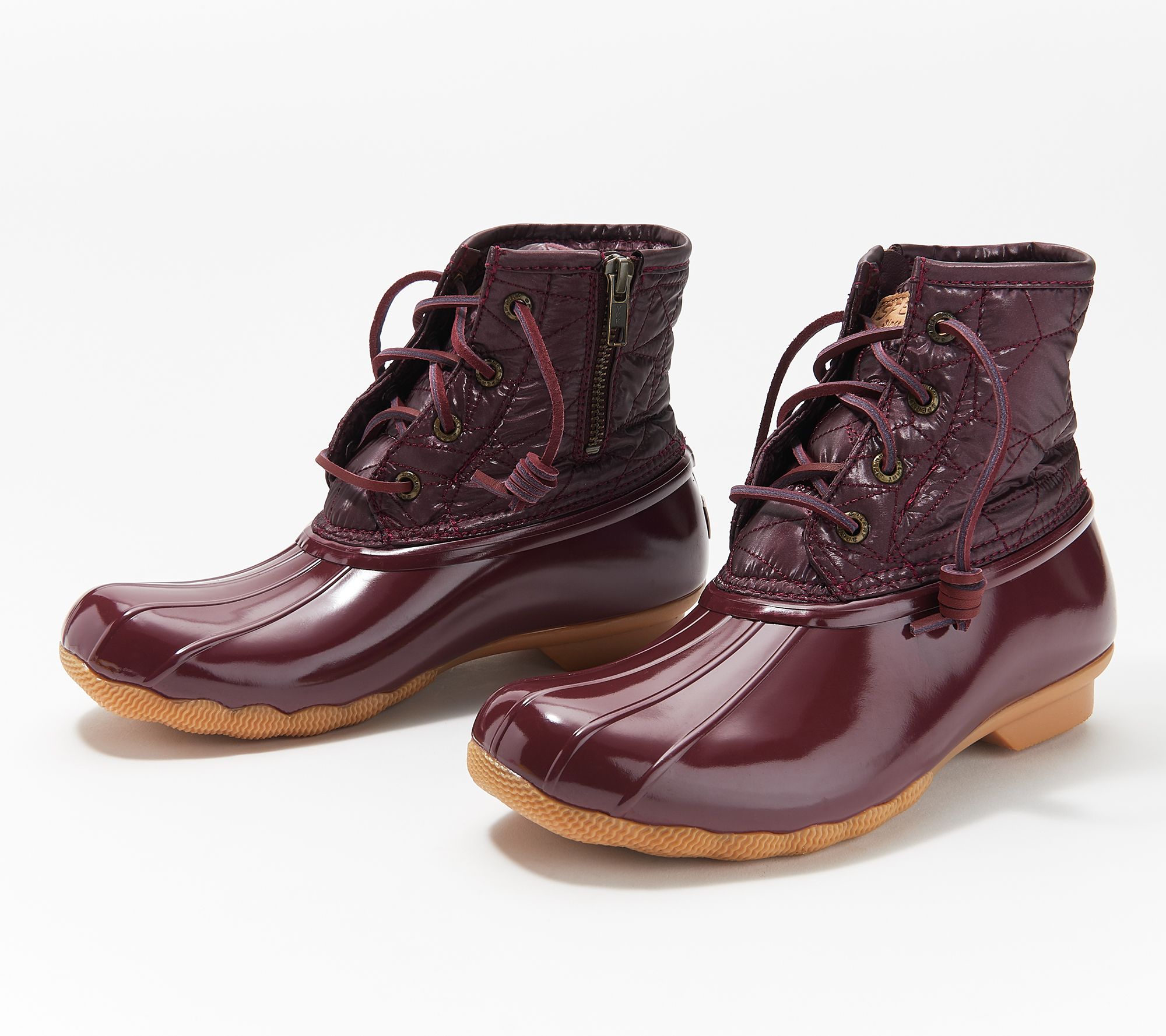 sperry side lace boots