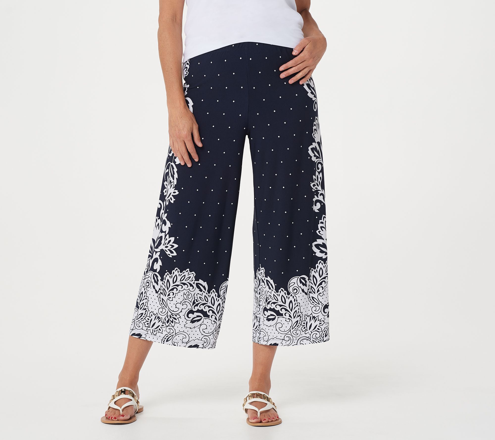 susan graver liquid knit pull on pants