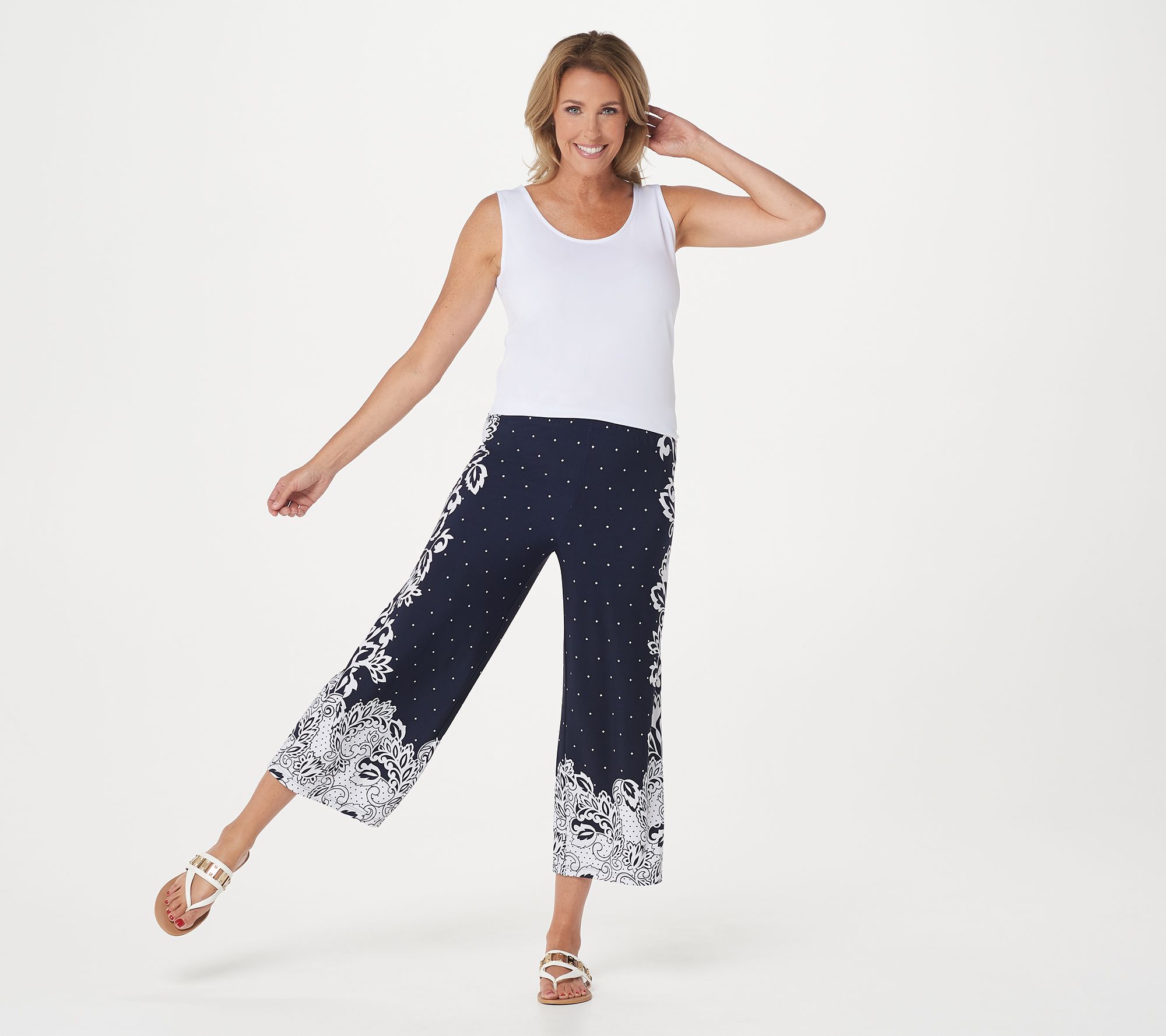 susan graver wide leg pants