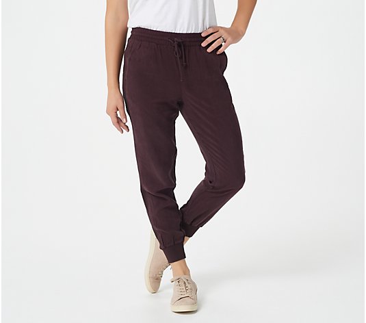 Side Stitch Jogger Pants with Ribbing Detail