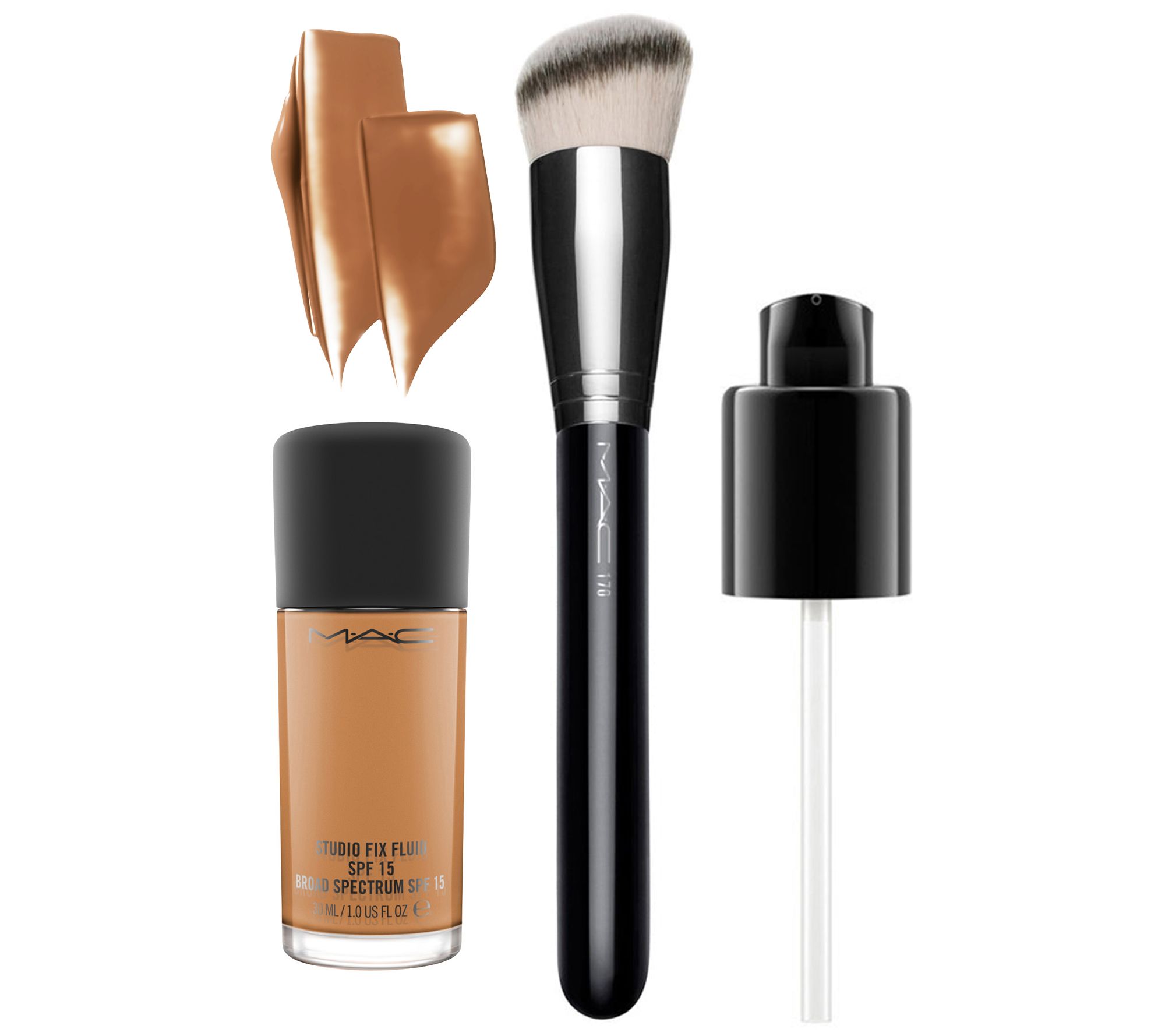 MAC Cosmetics Studio Fix Fluid Foundation and Brush 