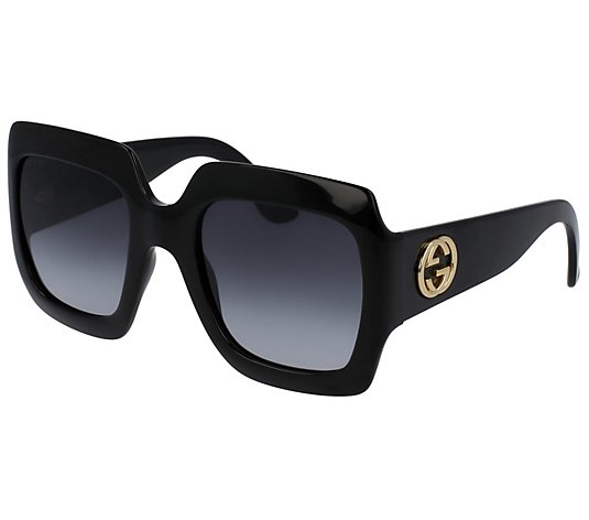angst Underskrift Tvunget Gucci Women's Oversized Square Sunglasses - QVC.com