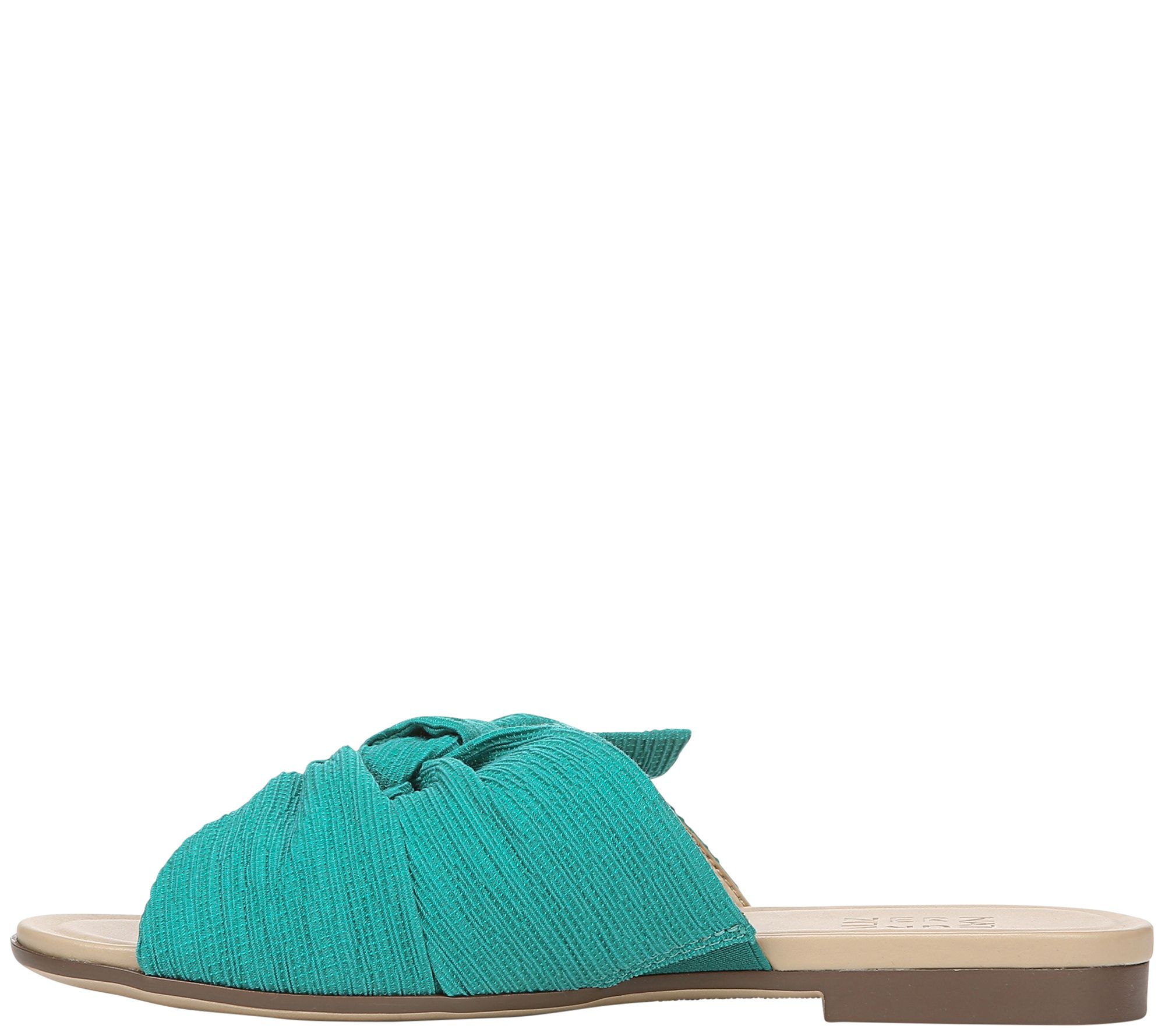 Naturalizer Knot Detail Slide Sandals - Tea - QVC.com
