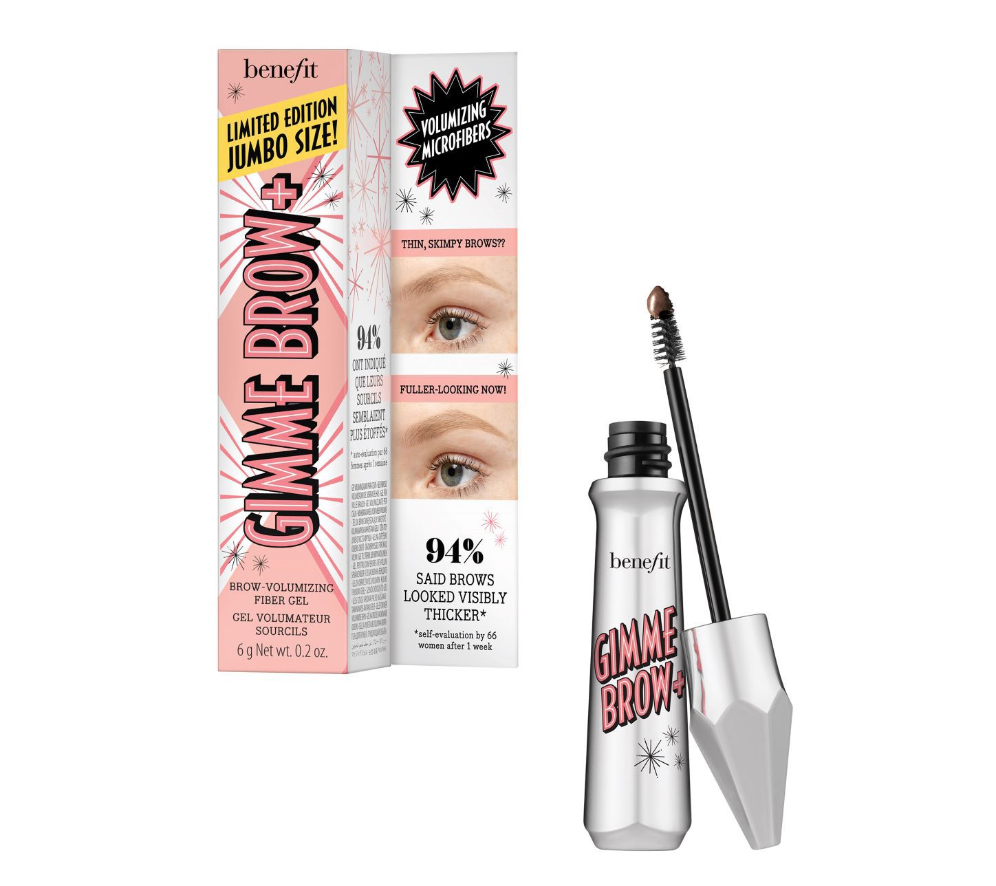 Benefit Cosmetics Gimme Brow+ Volumizing Eyebrow Gel Jumbo