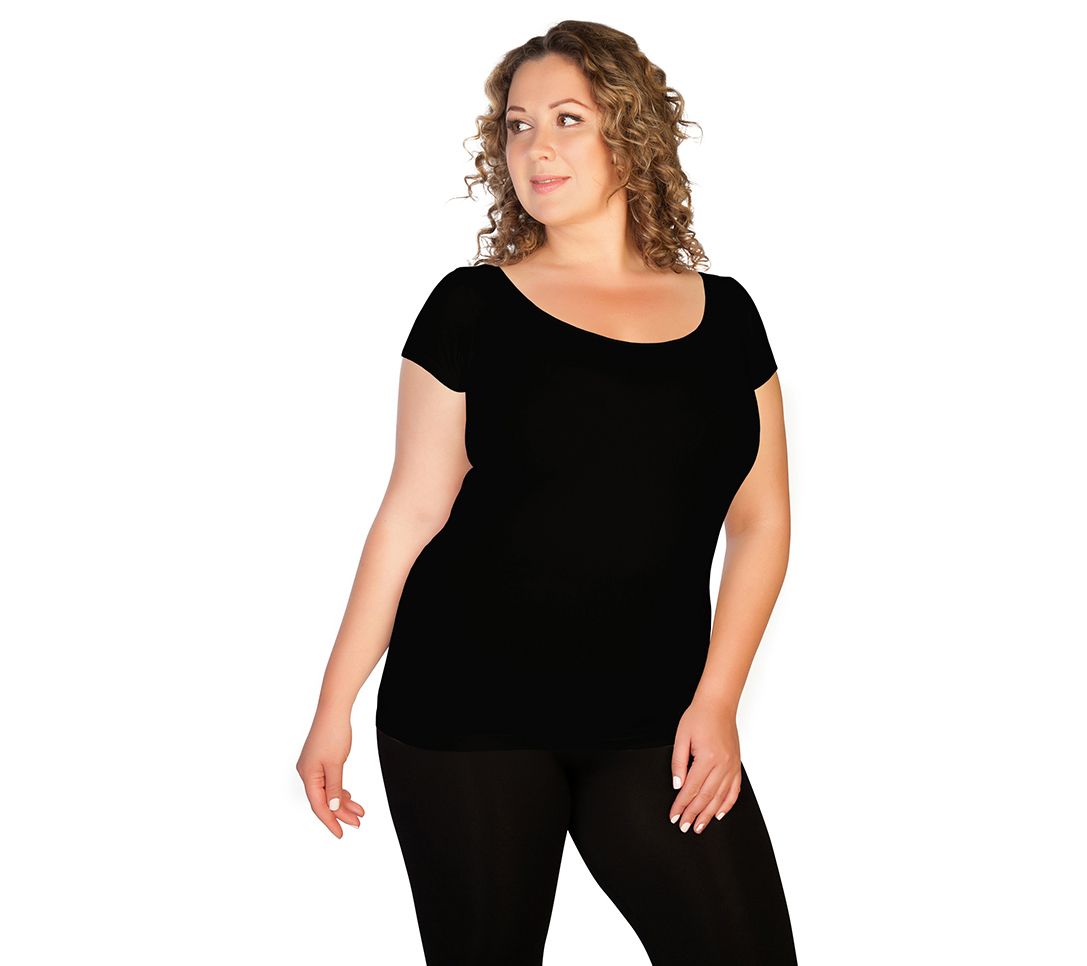 skinnytees Plus Cap Sleeve Tee