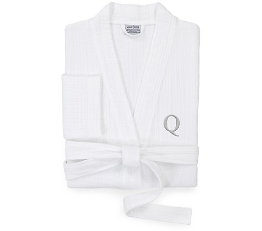 Linum Home Textiles Smyrna Personalized LuxuryRobe - White