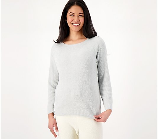 Barefoot Dreams CozyChic Lite Ribbed Sleeve Pullover