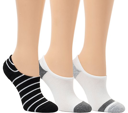 Dearfoams Ladies' Everyday Comfort Zone Cushion No Show Socks