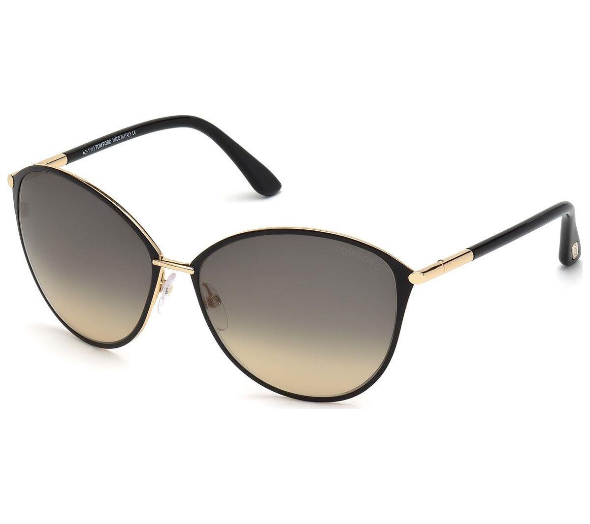 Tom Ford Clark Shiny Rose Gold/Gradient Brown Sunglasses 