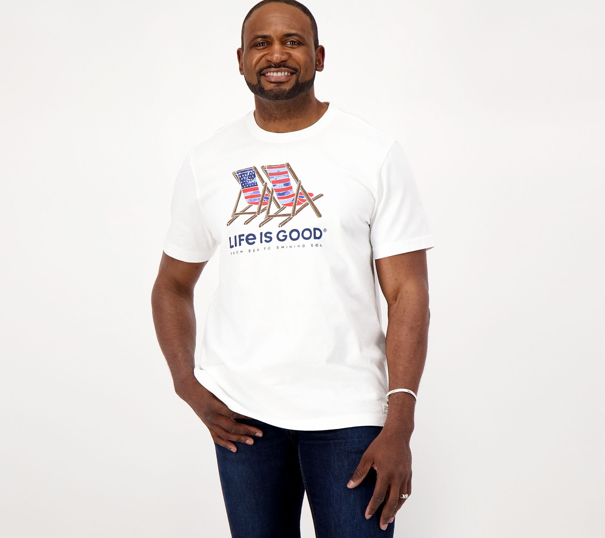 Life is Good Men's Americana Tee