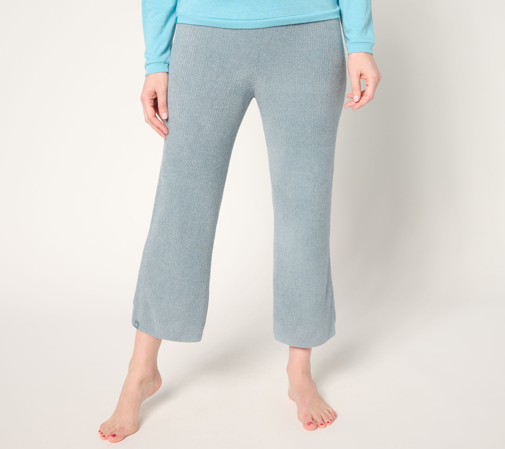 Barefoot Dreams Regular CozyChic Ultra Lite Ribbed Slit Crop Pant