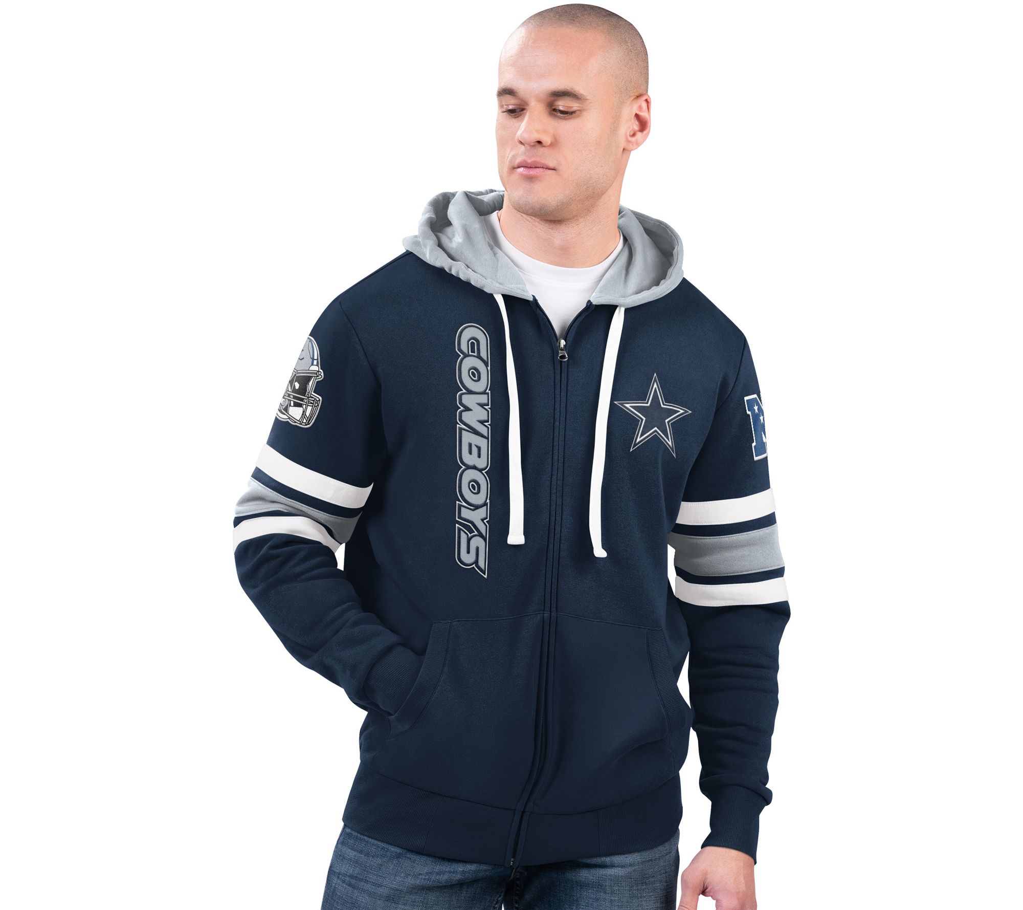 NFL Pullover Colorblock Hooded Sweatshirt 