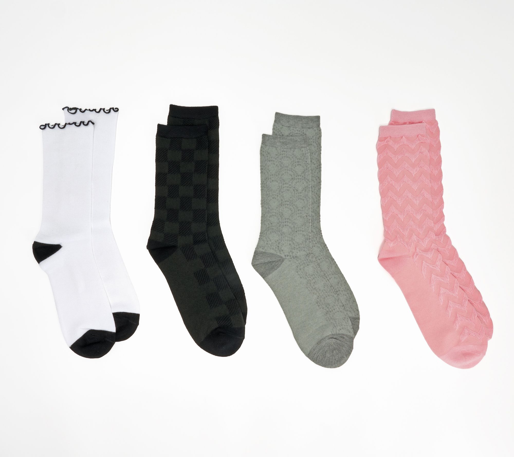 Complliments Womens 4 Pack of Trouser Socks