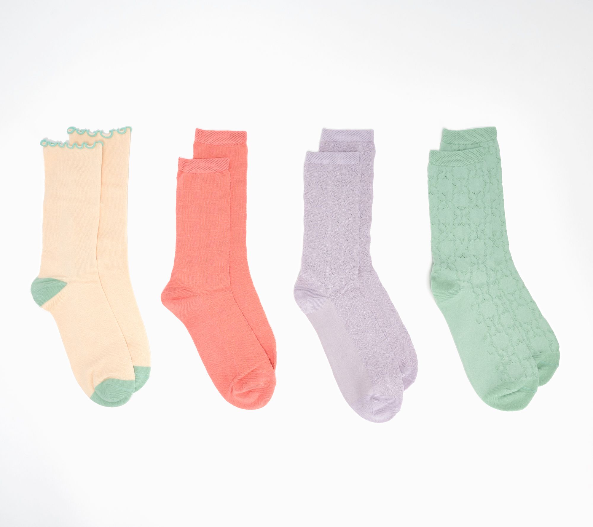 Complliments Womens 4 Pack of Trouser Socks